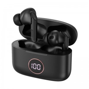 Auriculares Stereo Bluetooth Dual Pod Earbuds Display COOL AIR Pro Negro D