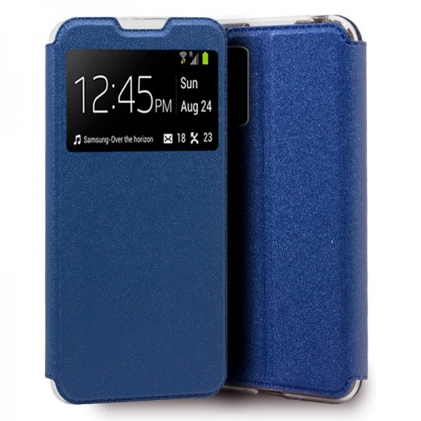 Funda Flip Cover Xiaomi Pocophone M3 Liso Azul D