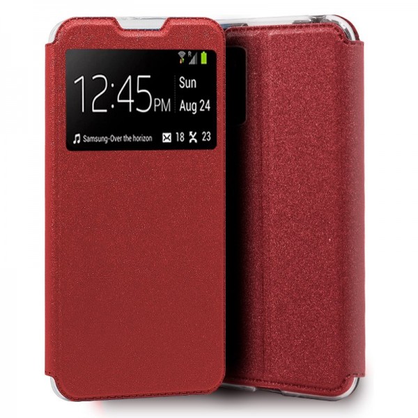 Funda Flip Cover Xiaomi Pocophone M3 Liso Rojo D