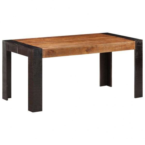 Mesa de comedor de madera maciza de mango 160x80x76 cm D