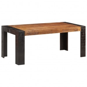 Mesa de jantar em madeira de mangueira maciça 180x90x76 cm D