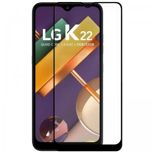 Protetor de cristal temperado COOL para LG K22 (FULL 3D Negro) D