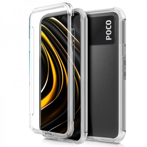 Fundação COOL Silicone 3D para Xiaomi Pocophone M3 (Border Transparent + Trasera) D
