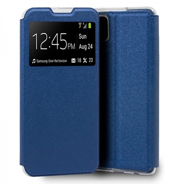 Funda Flip Cover Samsung A125 Galaxy A12 Liso Azul D