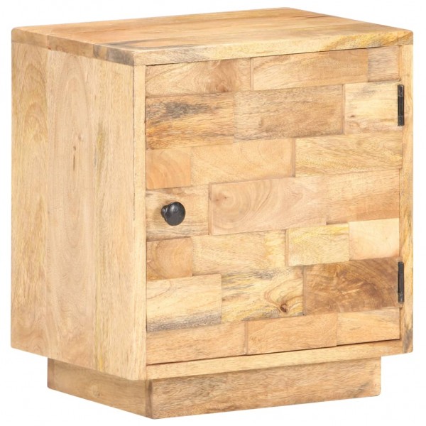 Mesa de noite de madeira maciça de mangue 40x30x45 cm D
