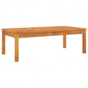 Mesa de centro de madera maciza de acacia 100x50x33 cm D