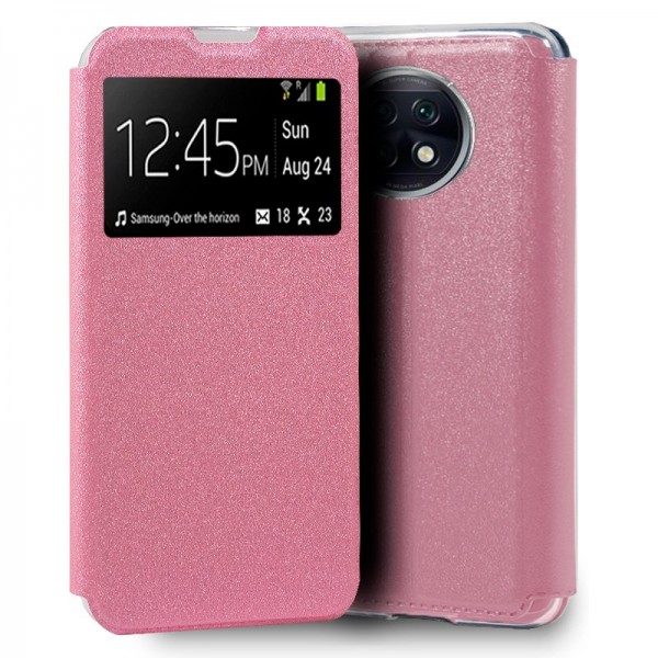 Funda COOL Flip Cover para Xiaomi Redmi Note 9T Liso Rosa D