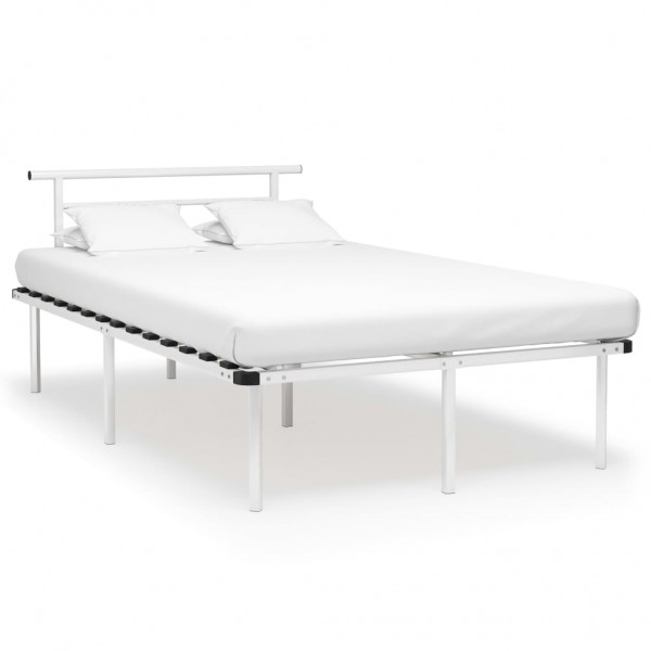 Estructura de cama de metal blanco 120x200 cm D