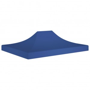 Tecto de tenda para celebrações azul 4x3 m 270 g/m2 D