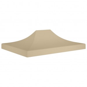 Techo de carpa para celebraciones beige 4x3 m 270 g/m² D