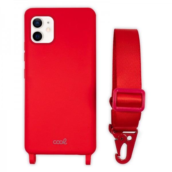 Carcaça COOL para iPhone 12 mini Cinta Vermelha D