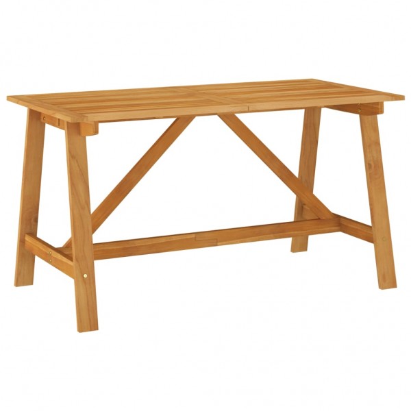 Mesa de jantar de madeira maciça de acacia 140x73x73.5cm D