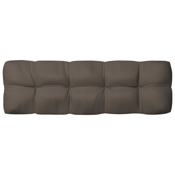 Cojín para sofá de palets taupé 120x40x10 cm D