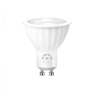 lâmpada iglux xdim-07120-f v2/ casco gu10/ 7w/ 690 lumens/ 5500k D