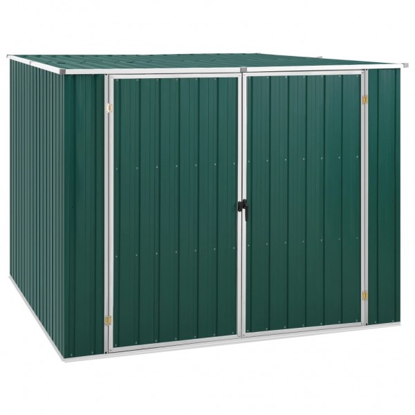 Cobertura de jardim de aço galvanizado verde 195x198x159 cm D