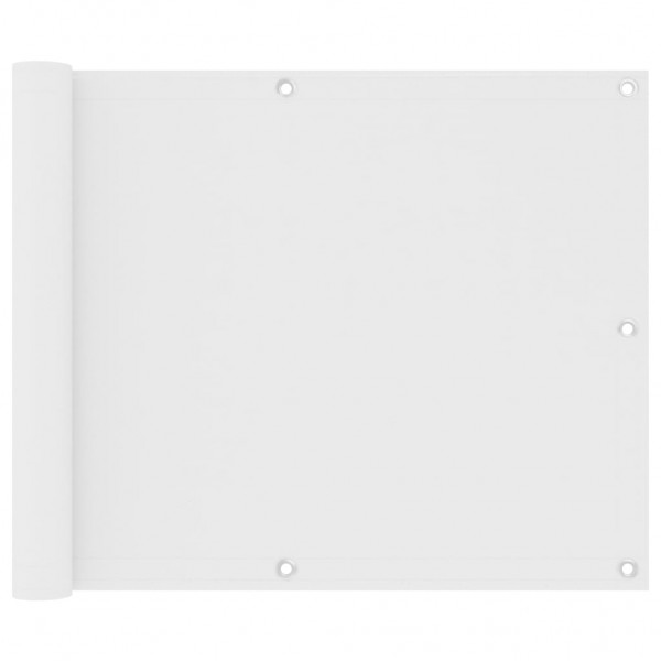 Toldo para balcão de tecido oxford branco 75x300 cm D