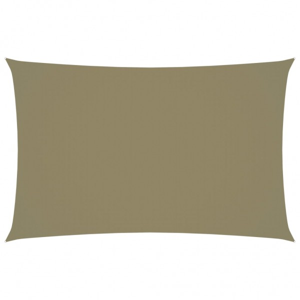 Telhado de vela rectangular de tecido oxford beige 2x4,5 m D
