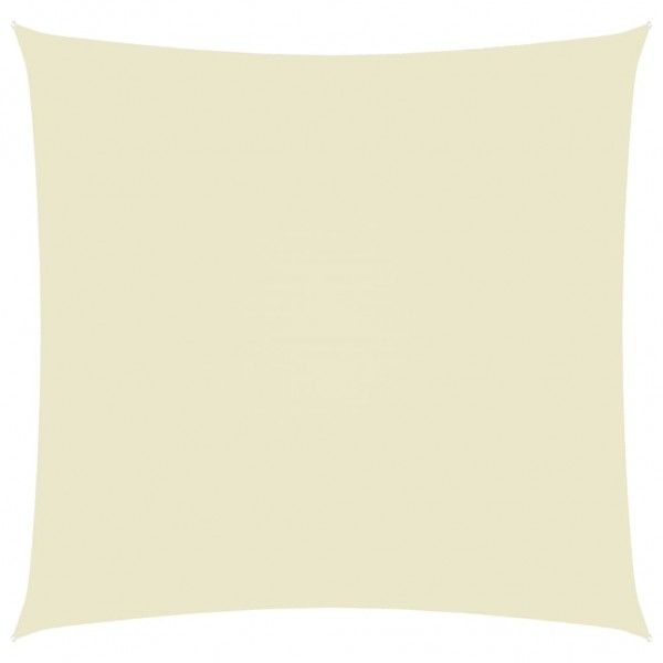 Telhado de vela quadrado de tecido Oxford de cor creme 7x7 m D