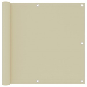 Toldo para balcão tecido oxford creme 90x500 cm D