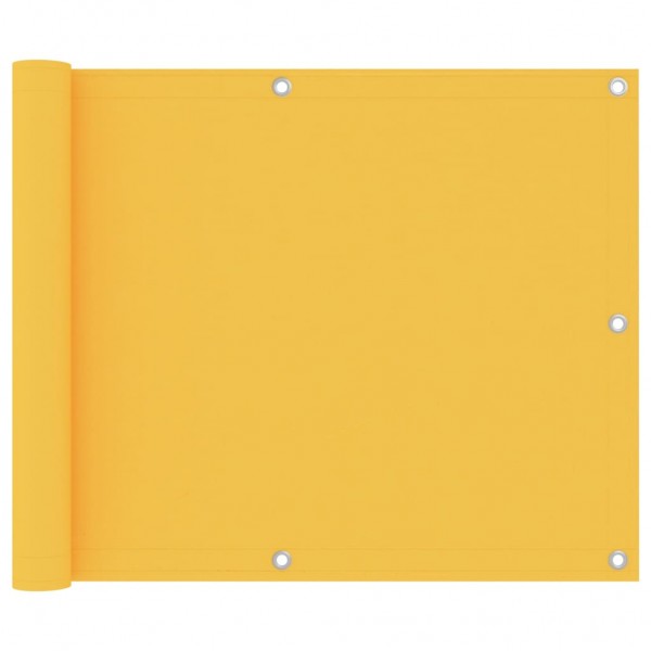 Toldo para balcão tecido oxford amarelo 75x300 cm D