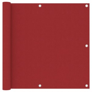 Toldo para balcón tela oxford rojo 90x300 cm D
