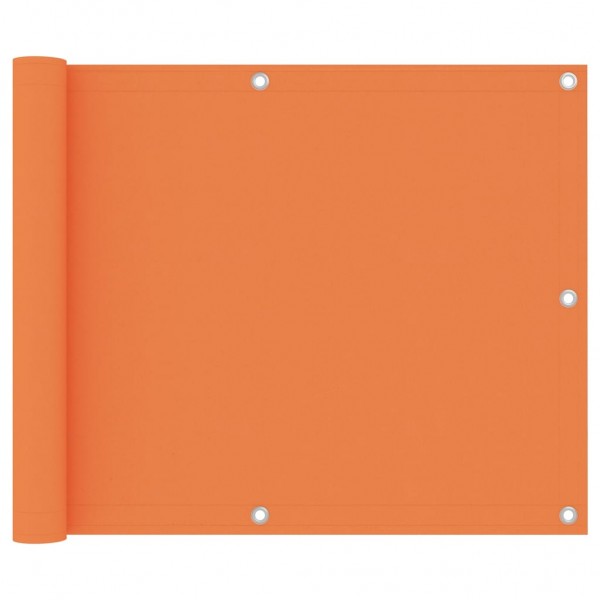 Toldo para balcão de tecido Oxford laranja 75x600 cm D