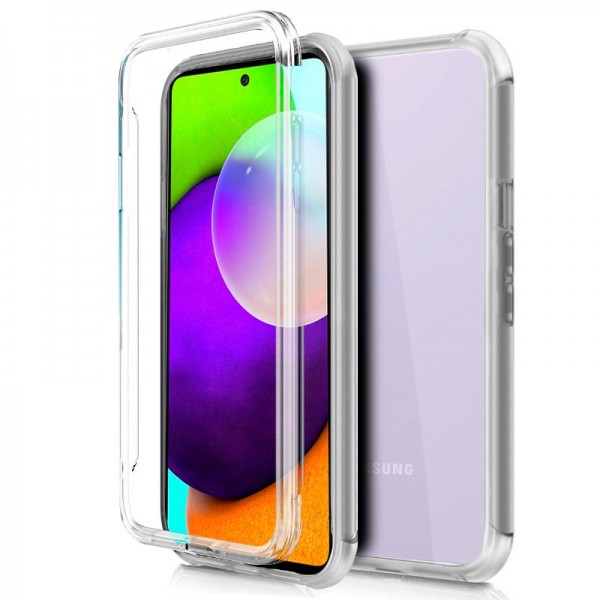 Fundação COOL Silicone 3D para Samsung A525 Galaxy A52 / A52 5G / A52s 5G (Border Transparent + Trasera) D