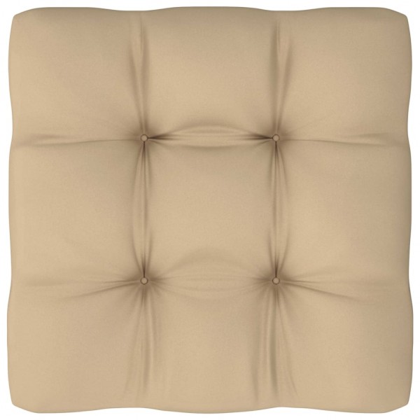 Cojín para sofá de palets beige 50x50x10 cm D