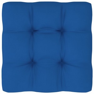 Cojín para sofá de palets de tela gris azul 50x50x12 cm D