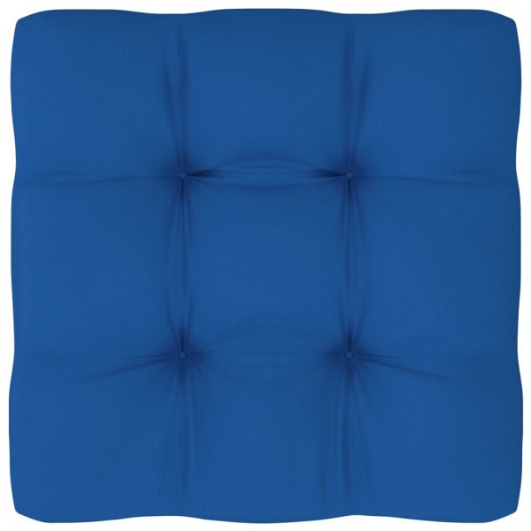 Almofada para sofá em palete de tecido azul cinza 50x50x12 cm D