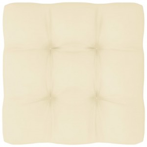 Almofada para sofá palete tecido creme 60x60x12 cm D