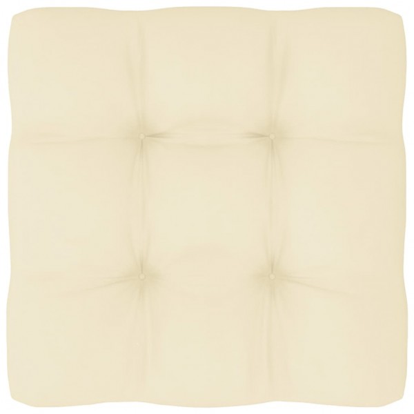 Cojín para sofá de palets color crema 60x60x10 cm D