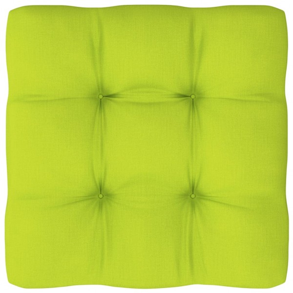 Cusco para sofá de paletes de tecido verde claro 60x60x12 cm D