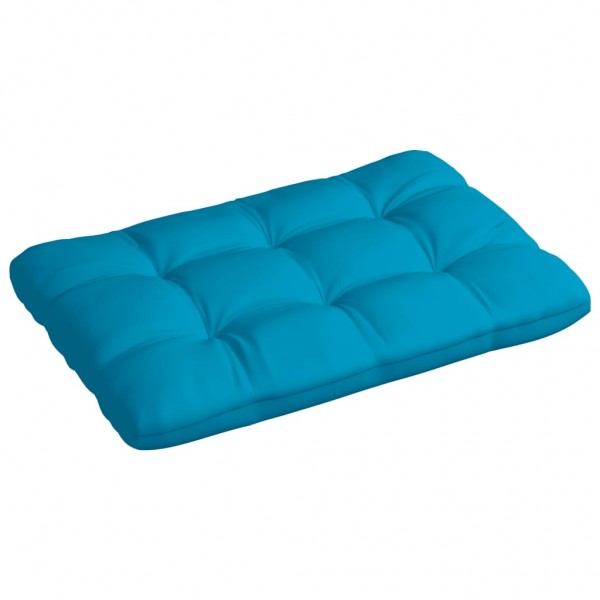 Cojín para sofá de palets de tela azul 120x80x12 cm D