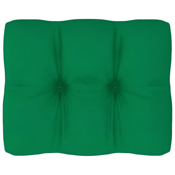 Cojín para sofá de palets tela verde 50x40x12 cm D