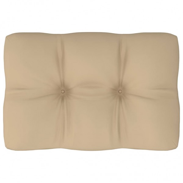 Cama de sofá de paletes de tecido branco 60x40x12 cm D