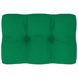 Cojín para sofá de palets tela verde 60x40x12 cm D