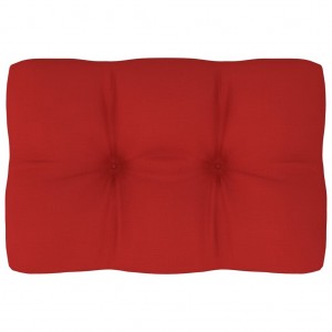 Cojín para sofá de palets de tela rojo 60x40x12 cm D
