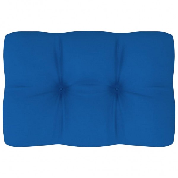 Cama de sofá de paletes de tecido azul 60x40x12 cm D