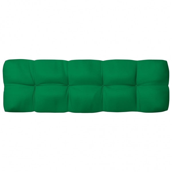 Cama de sofá de paletes de tecido verde 120x40x12 cm D