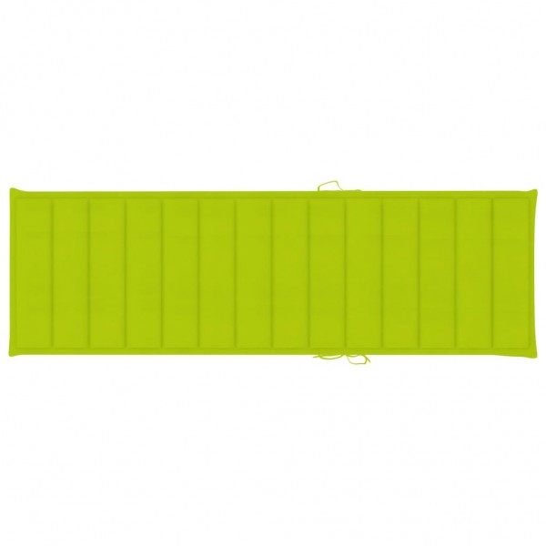 Cama de cama de tecido Oxford verde claro 200x60x3 cm D