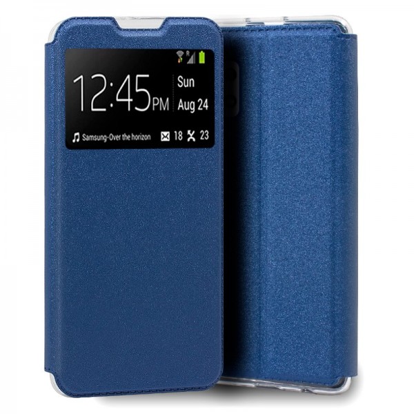 Fundação COOL Flip Cover para Samsung A325 Galaxy A32 4G Liso Azul D