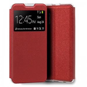 Fundação COOL Capa de Flip para Samsung A325 Galaxy A32 4G Lise vermelho D