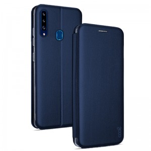 Fundação COOL Capa de Flip para Samsung A207 Galaxy A20s Elegance Marino D