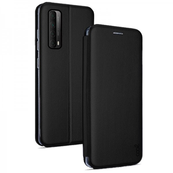 Funda COOL Flip Cover para Huawei P Smart 2021 Elegance Negro D