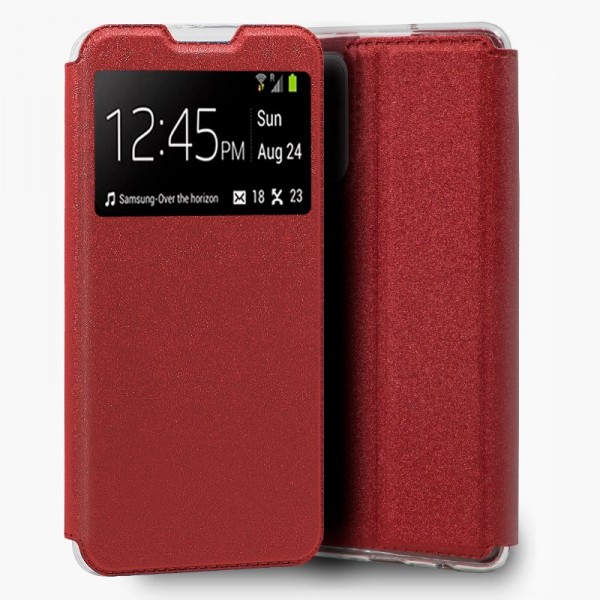 Funda COOL Flip Cover para Xiaomi Redmi Note 10 / Note 10S Liso Rojo D