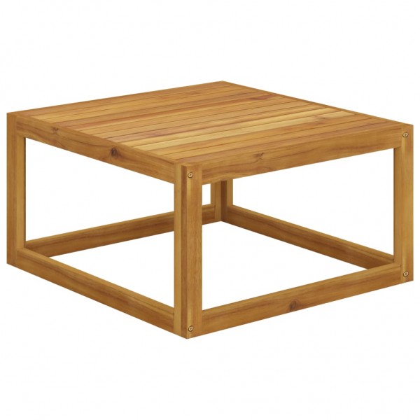 Mesa de centro de madera maciza de acacia 68x68x29 cm D