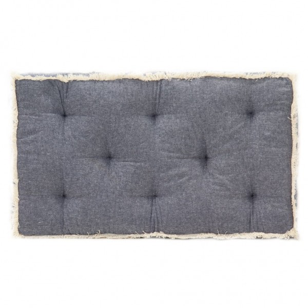 Cojín para sofá de palets azul 73x40x7 cm D