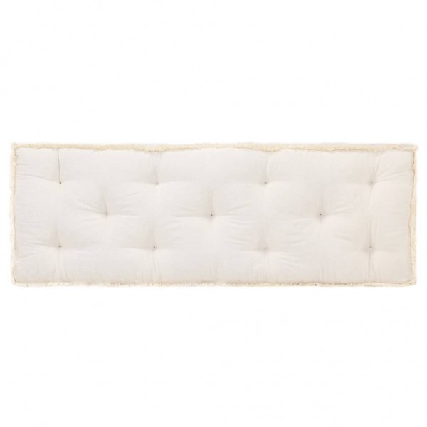 Cojín para sofá de palets beige 120x40x7 cm D