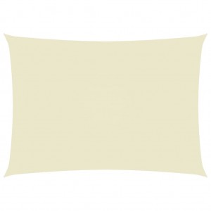 Telhado de vela retangular de tecido Oxford cream 3x5 m D